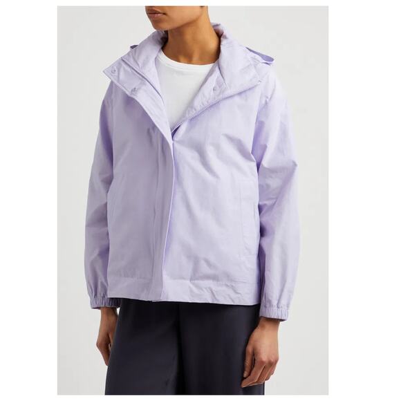 EILEEN FISHER Stand Collar Organic Cotton Blend Jacket Size Large - Picture 1 of 13